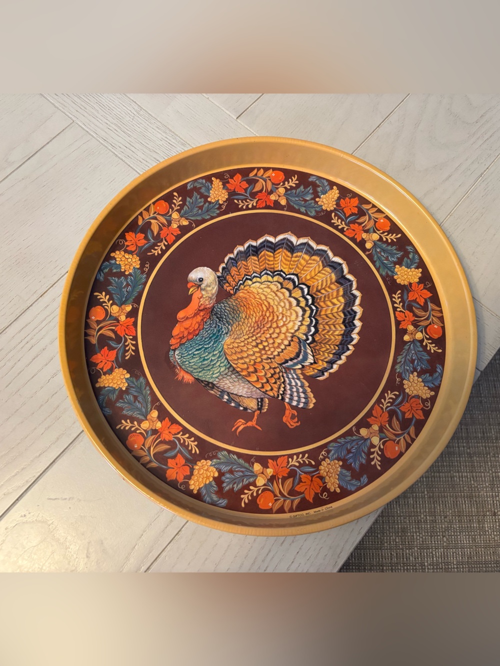 Vintage 90s Gibson Gallery holiday tray